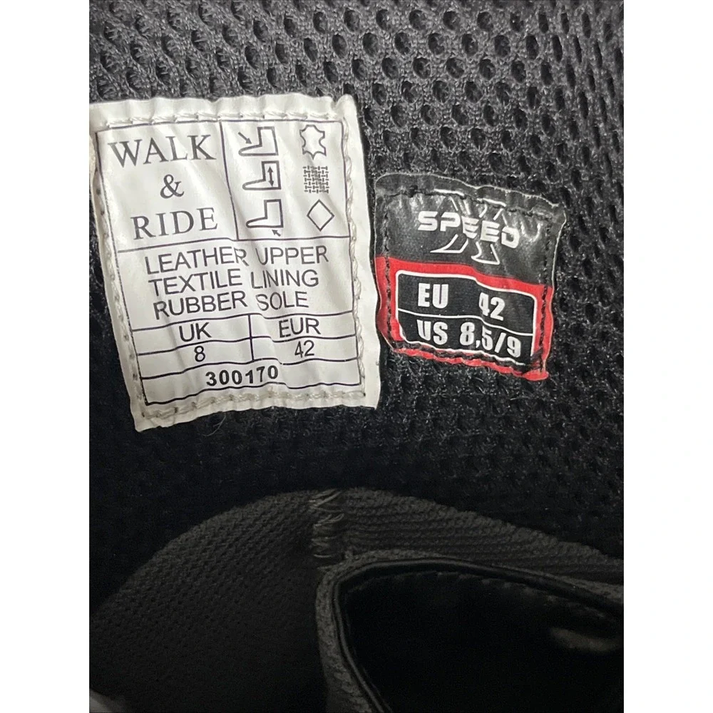 Speed X‎ Motorcycle Boots US 9/42 Black Sport Touring leather The Orina Boots
